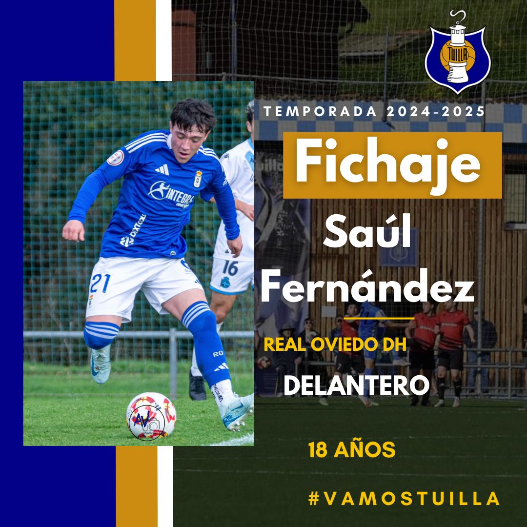 Oficial: Saúl Fernández, procedente del Real Oviedo DH, nuevo jugador dinamitero.
Ayer se cerró la cesión del jugador por lo que resta de temporada. 
Bienvenido Saúl!!!