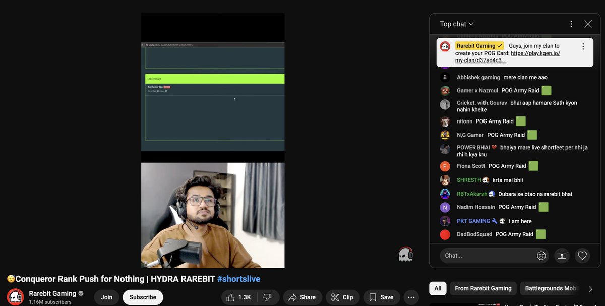 Ofc the intern is always on YouTube watching streams. 🙄

But guess what the intern found? Hydra Rarebit minting his POG LIVE! Hehehehe, we famous.