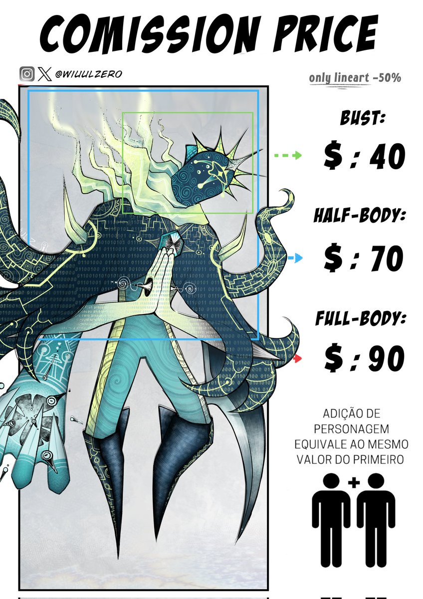 COMISSIONS OPEN! DM available for more information. (0/7 slots)