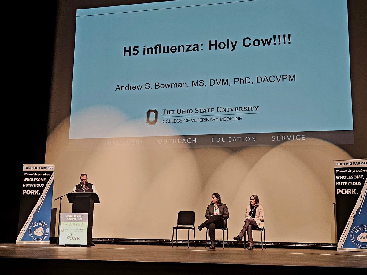 H5 Influenza: Holy Cow!! 

The auditorium is the place to be right now to hear from leading industry experts as they share an update on H5N1. #OHPork 

Find the full 2 day event schedule by visiting ohioporkcongress.org.