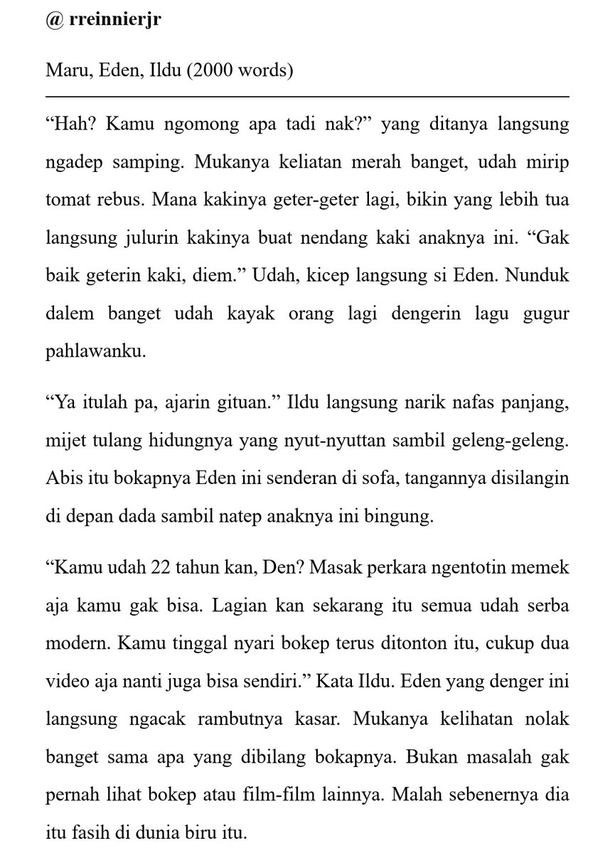 rreinnierjr's tweet photo. #edenmaruildu 🔞

eden pengen ngontolin pacarnya, cuma dia minta tutor sama bokapnya dulu. 

*commis by anon https://t.co/iN8LPcx68M