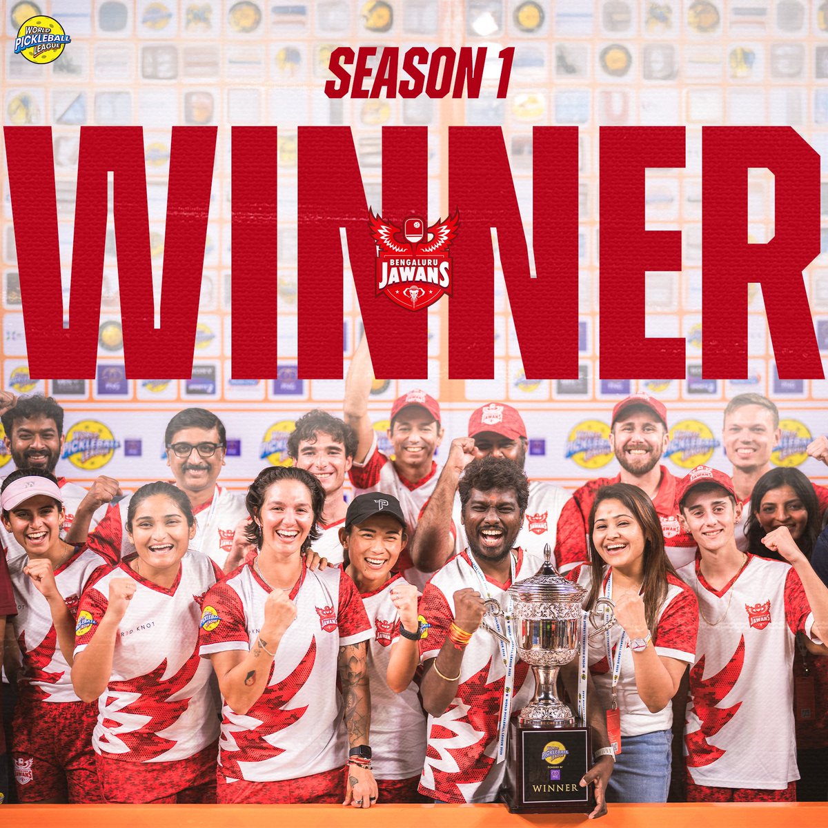 What a win 🔥
Congratulations <a href="/Atlee_dir/">atlee</a> and <a href="/bengalurujawans/">Bengaluru Jawans</a> on taking the title in style ❤️

 #BengaluruJawans <a href="/priyaatlee/">Priya Mohan</a> <a href="/msjameel/">Jameel</a> <a href="/Team_Atlee/">Team Atlee</a>