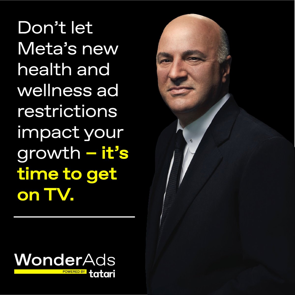kevinolearytv's tweet image. With Meta’s new ad restrictions in place, health and wellness brands must adapt in order to succeed. TV offers a powerful alternative for targeted growth and broad reach.

Visit wonderads.com to get started today!

#TVAdvertising #WonderAds
