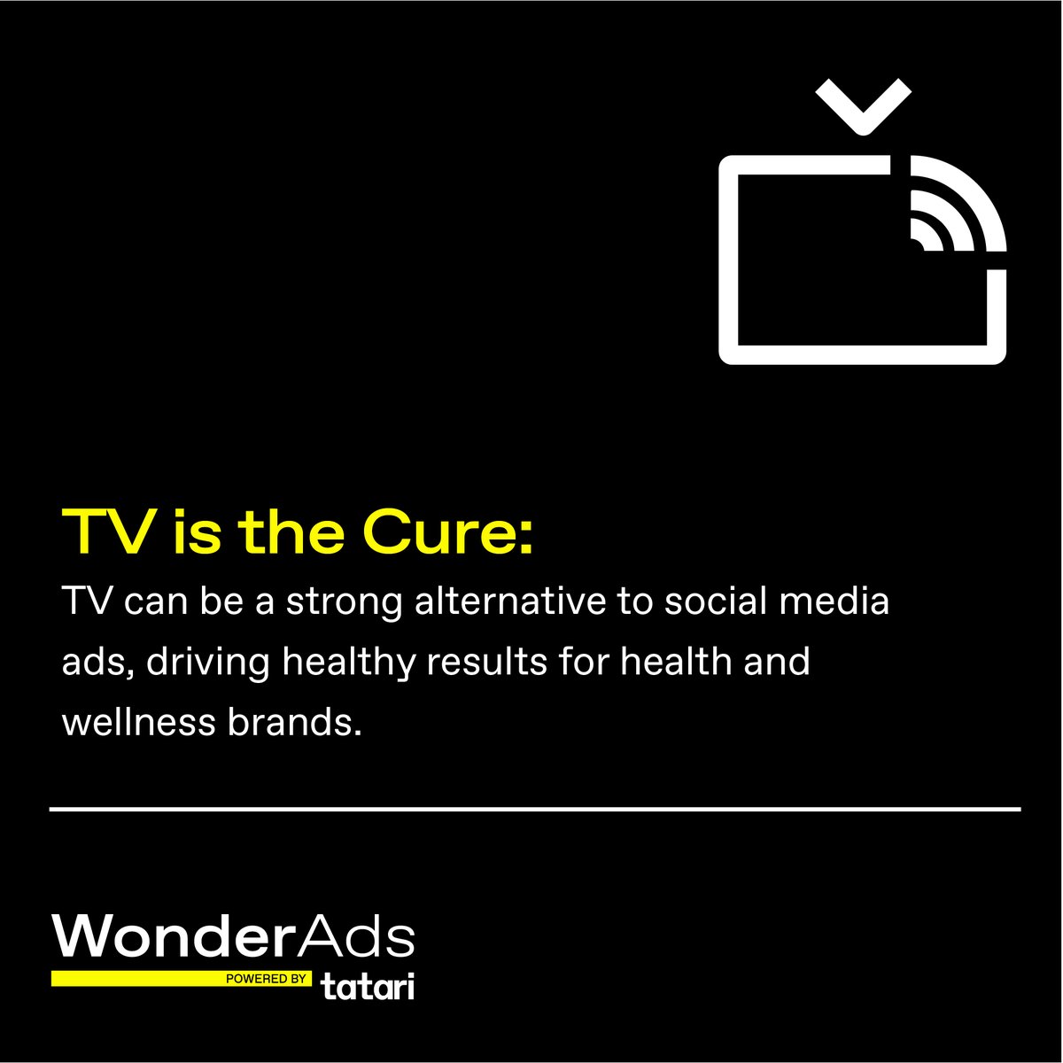 kevinolearytv's tweet image. With Meta’s new ad restrictions in place, health and wellness brands must adapt in order to succeed. TV offers a powerful alternative for targeted growth and broad reach.

Visit wonderads.com to get started today!

#TVAdvertising #WonderAds