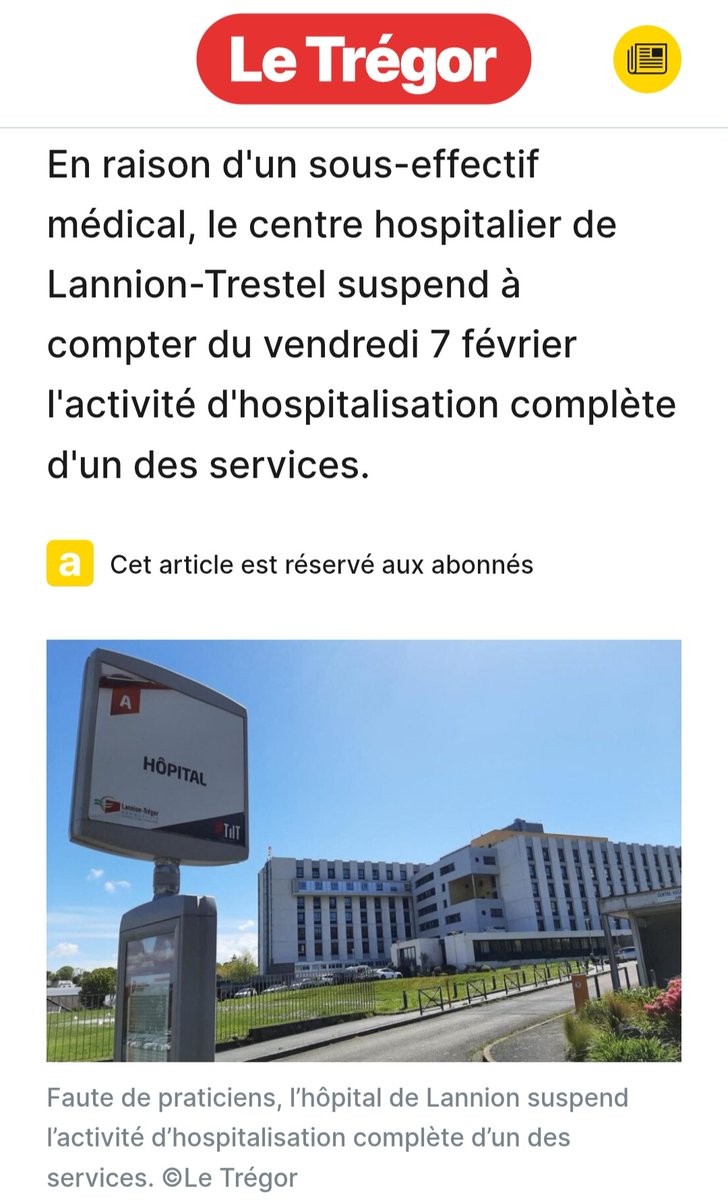 Kendalc'h a ra distruj ar servij publik ! 
Ha diaesoc'h diaesañ kavout ur medisinour.ez hag en em bareañ dre vras. 
actu.fr/bretagne/lanni…
