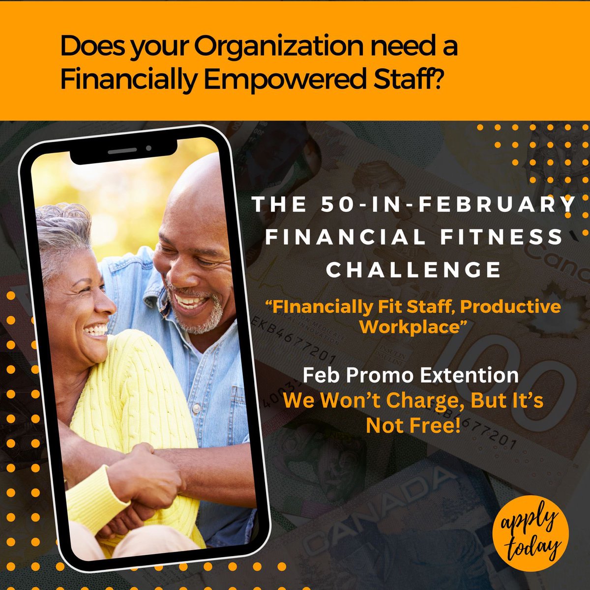 MoneyMakinSense's tweet photo. I want to help you build enough assets to match your current income &amp;  fund your lifestyle, even if you stopped working!

💪 REGISTRATION NOW OPEN: 50-in-February Financial Fitness Challenge 💪 https://t.co/M2ooWhhZFw