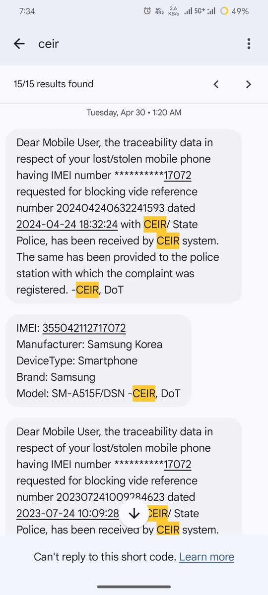 Avidoda0001's tweet photo. @BathindaPolice @BathindaRange @PunjabPoliceInd @DoT_India Whose mistake should I blame for making them unblock it on the CEIR portal.Who will take responsibility for it?  There’s definitely proof that my phone has been traced multiple times. But since they unblocked it, https://t.co/qNtRa8e0XH