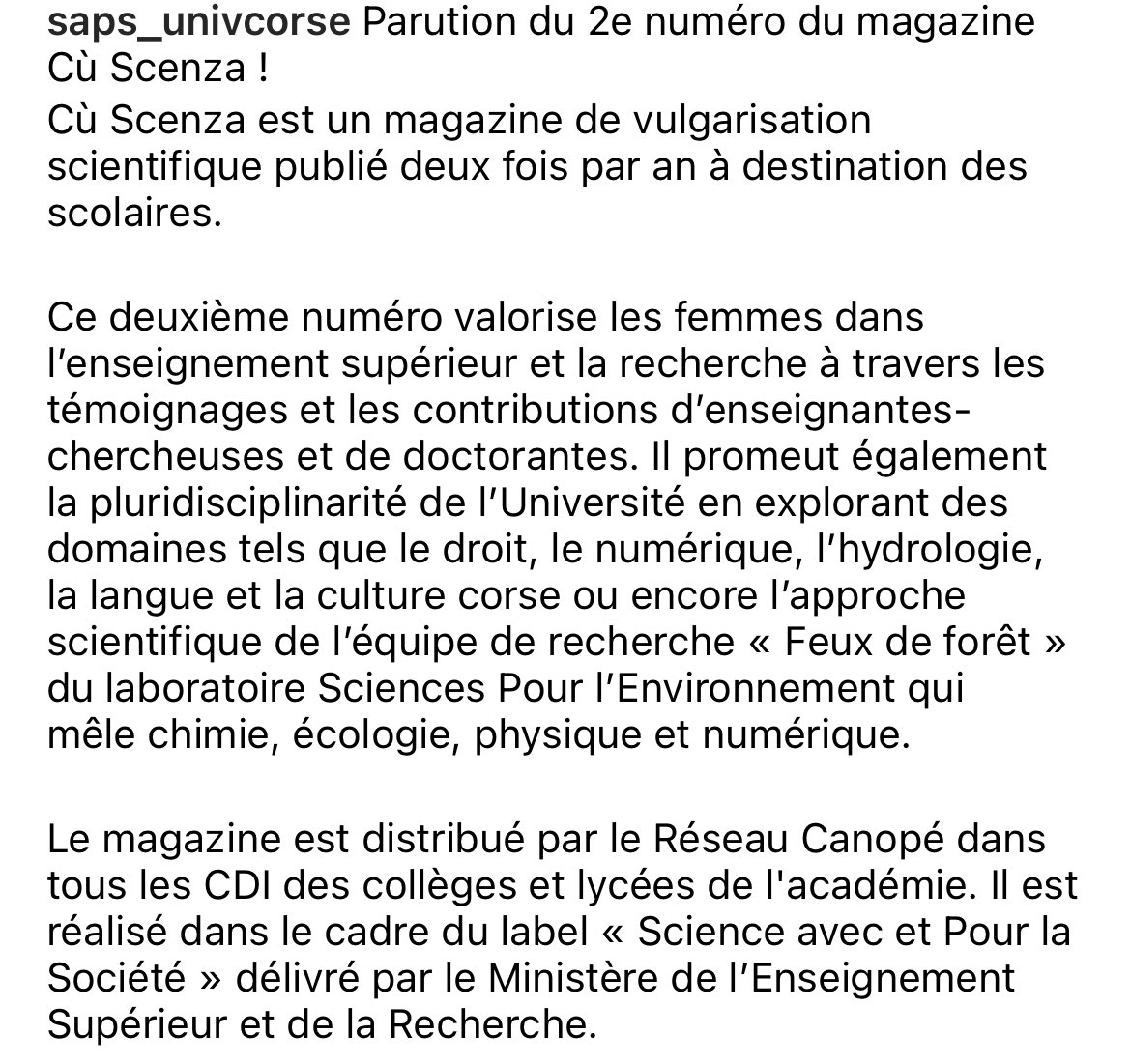 Romain_Colonna's tweet photo. Forza cara @lesiabaldocchi 👏
Un piacè tamantu d'accumpagnà vi nantu à quella strada di u dutturatu cù un sugettu di primura pà l’@UnivCorse è a Corsica ! https://t.co/BktspcrVAD