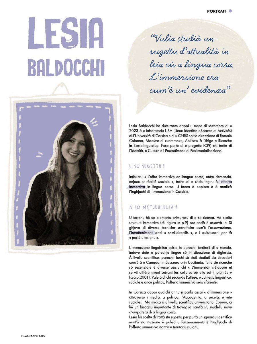 Romain_Colonna's tweet photo. Forza cara @lesiabaldocchi 👏
Un piacè tamantu d'accumpagnà vi nantu à quella strada di u dutturatu cù un sugettu di primura pà l’@UnivCorse è a Corsica ! https://t.co/BktspcrVAD