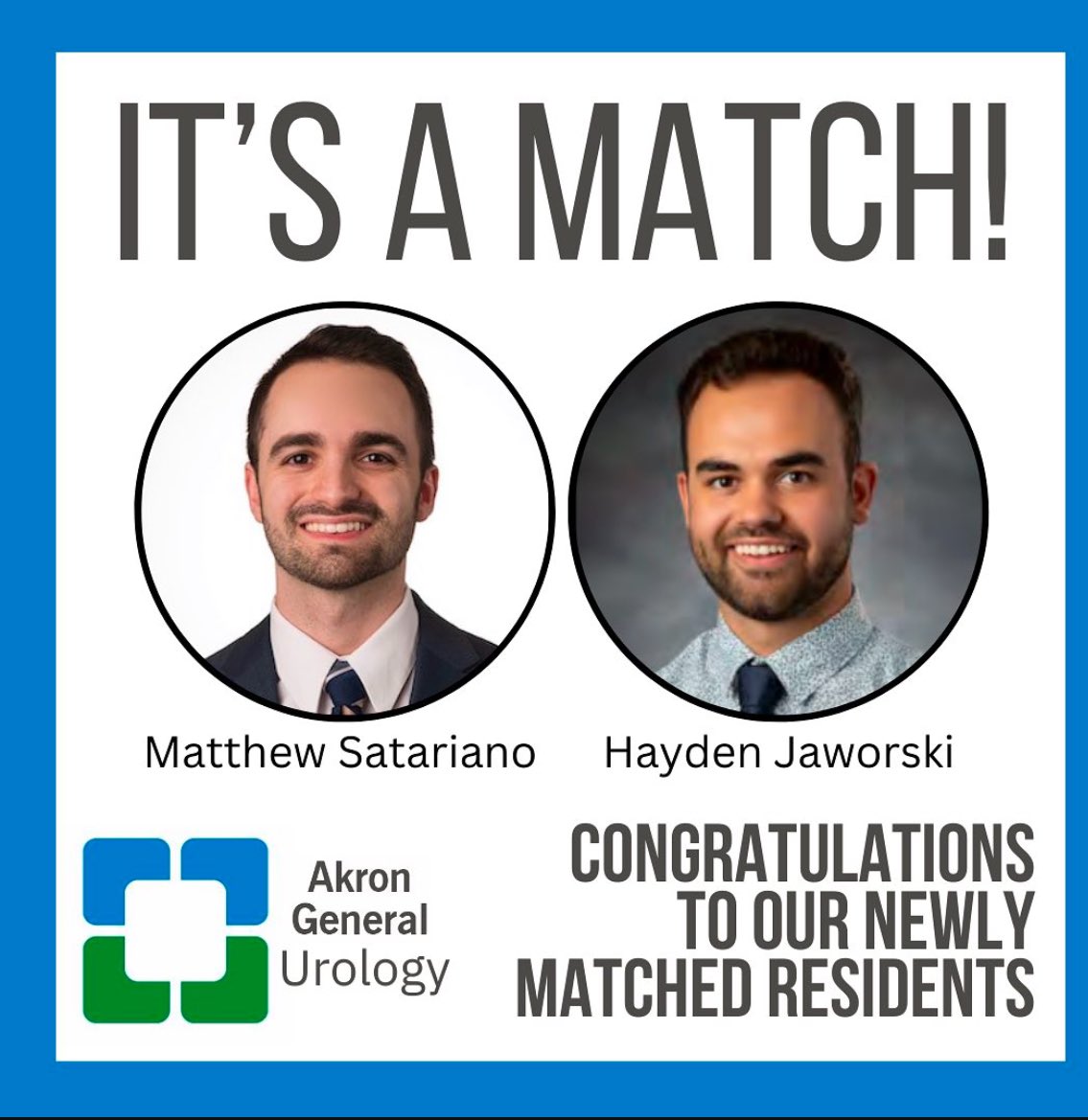 Akron Urology Residency Program (@akronuro) on Twitter photo A big congrats to our incoming interns!   We are looking so forward to working with you both! A big congrats to our incoming interns!   We are looking so forward to working with you both!