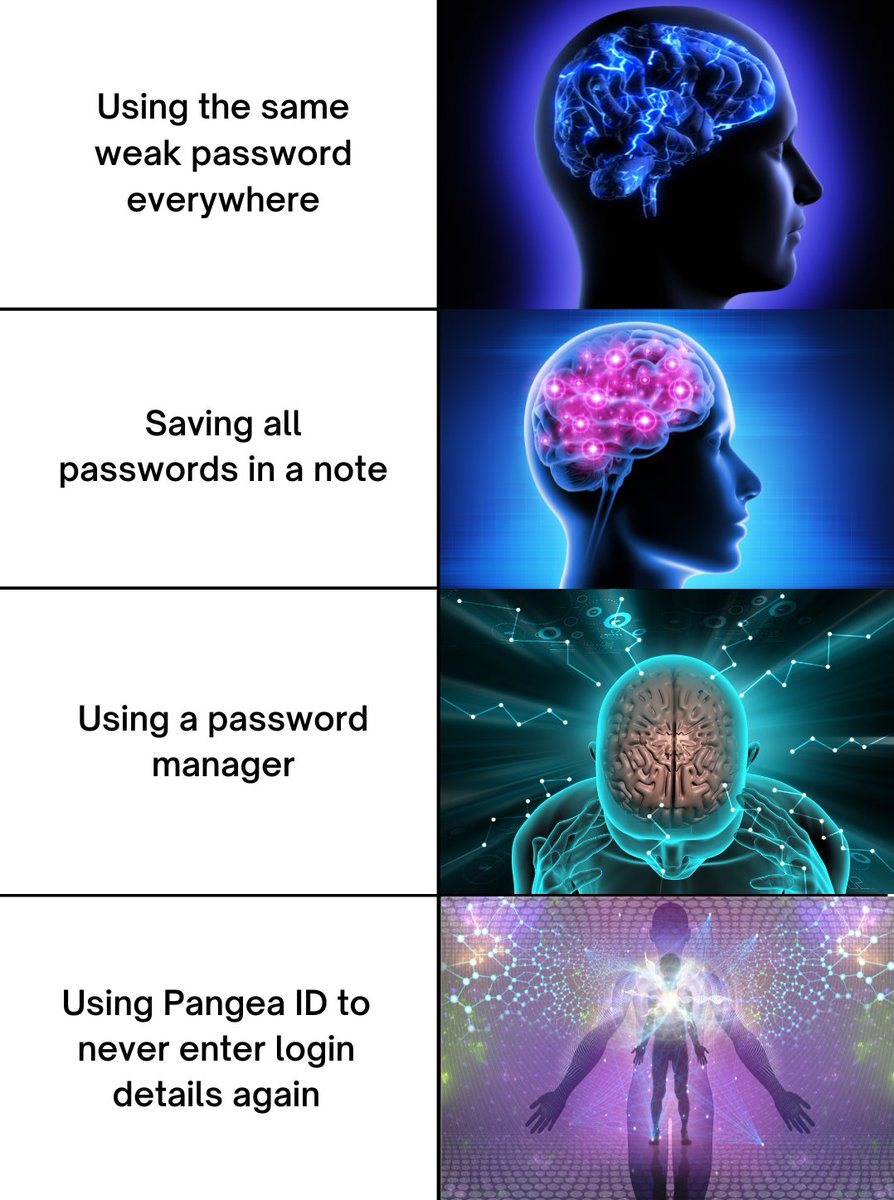 Why do we still have to enter the same details over and over again just to access different services? Name, email, password, 2FA… rinse and repeat. 

It's frustrating, time-consuming, and let's be honest, most of us end up using the same weak passwords everywhere. 🔓

At Pangea,