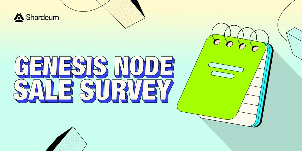 Your Opinion Matters 🤝 

Calling all Shardians to provide their input on the upcoming Genesis Node Sale by completing a quick survey. 

Drop in your suggestions: shm.gg/node-sale-surv…