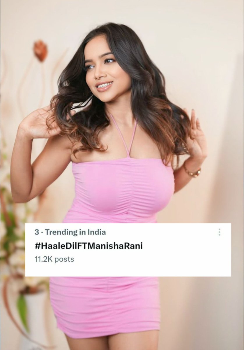 We can proudly say that she is
 "MULTITALENTED RANI"👸❤️

•Reality Show ✅️
•Dancing✅️ (JDJ WINNER)
•Webseries✅️ 
And Now,
•Acting✅️ 
•Hosting ✅️

She is trying new things and opening new doors of success🤌📈
 #HaaleDilFTManishaRani
#Manisharani
