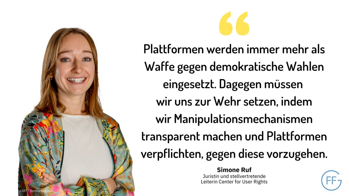 Freiheitsrechte.org - GFF (@freiheitsrechte) on Twitter photo Wir bringen <a href="/X/">X</a> vor Gericht! Gemeinsam mit <a href="/DemocracyR/">Democracy Reporting International</a> klagen wir heute vor dem Landgericht Berlin. X verweigert den Zugang zu Forschungsdaten, die Hinweise auf Wahlbeeinflussung geben könnten – obwohl der #DSA Plattformen zur Herausgabe verpflichtet. freiheitsrechte.org/themen/freihei… Wir bringen <a href="/X/">X</a> vor Gericht! Gemeinsam mit <a href="/DemocracyR/">Democracy Reporting International</a> klagen wir heute vor dem Landgericht Berlin. X verweigert den Zugang zu Forschungsdaten, die Hinweise auf Wahlbeeinflussung geben könnten – obwohl der #DSA Plattformen zur Herausgabe verpflichtet. freiheitsrechte.org/themen/freihei…