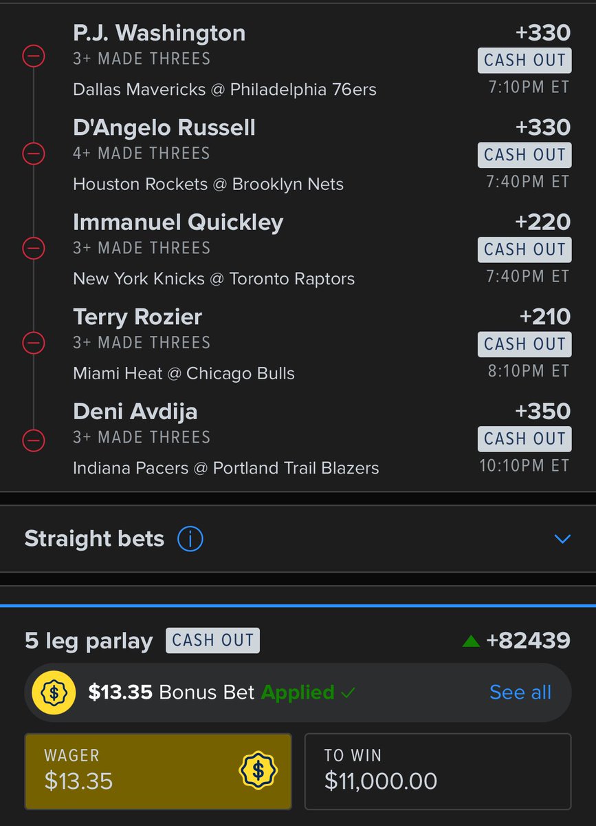 TrackInvesting's tweet image. I ain’t really tryna say too much, but honestly i just really wanna thank you….

11K followers
Let’s try and win $11,000…

I had a free bet so I’m letting it fly (Wagered by the names not matchup) 

Wouldn’t recommend more than .01U on this bad boy for the above. 

Lets ride 🤝