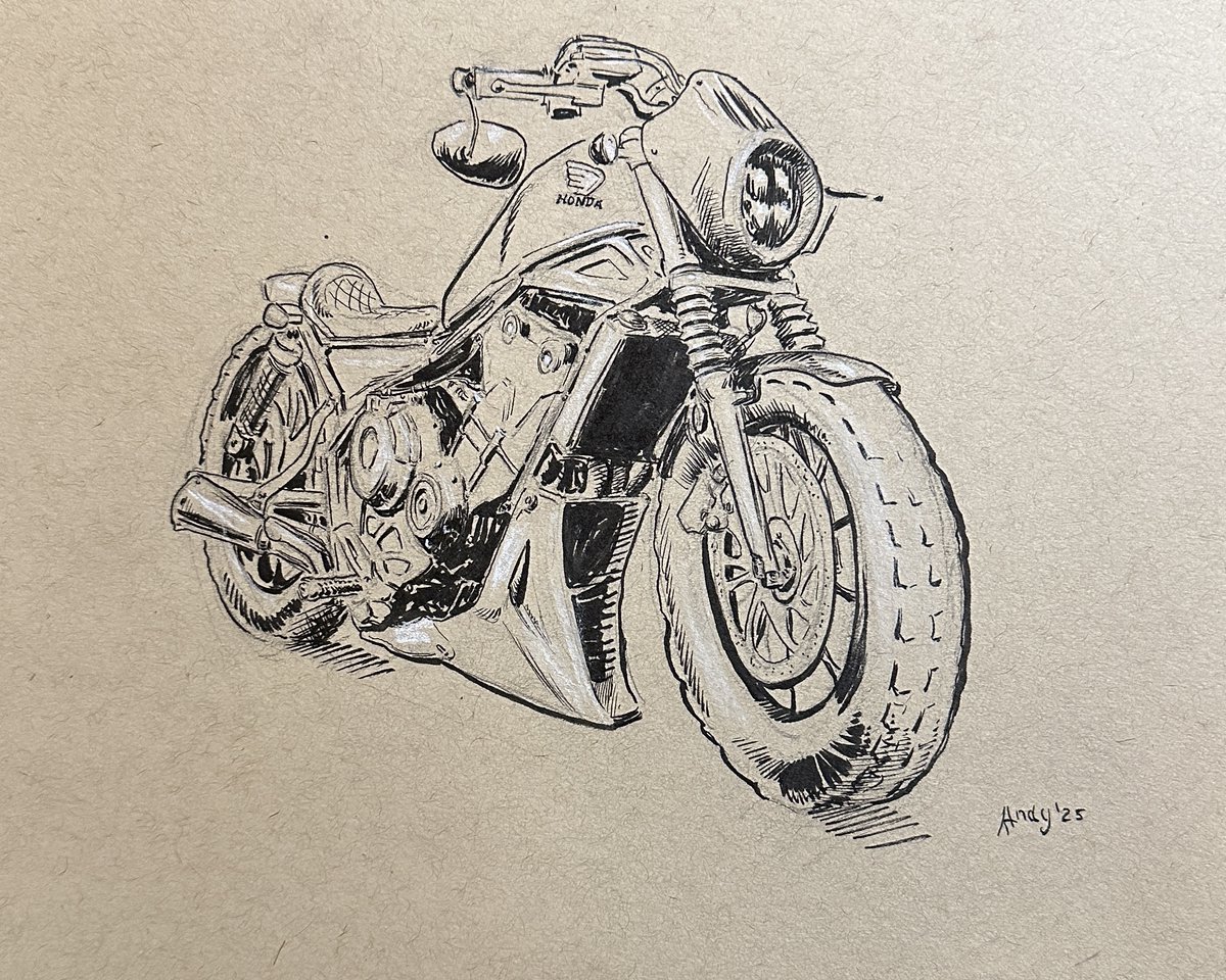 rodriguezandy74's tweet photo. Andy B. Rodriguez "Motorcycle Study" pen and ink on toned tan paper, 9x12 in.
.
#motorcycle #pen #ink #illustration #design #conceptart #comics #comicart https://t.co/58pbE4UKbH