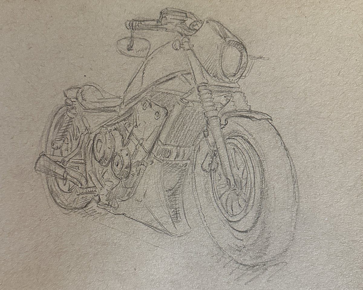 rodriguezandy74's tweet photo. Andy B. Rodriguez "Motorcycle Study" pen and ink on toned tan paper, 9x12 in.
.
#motorcycle #pen #ink #illustration #design #conceptart #comics #comicart https://t.co/58pbE4UKbH