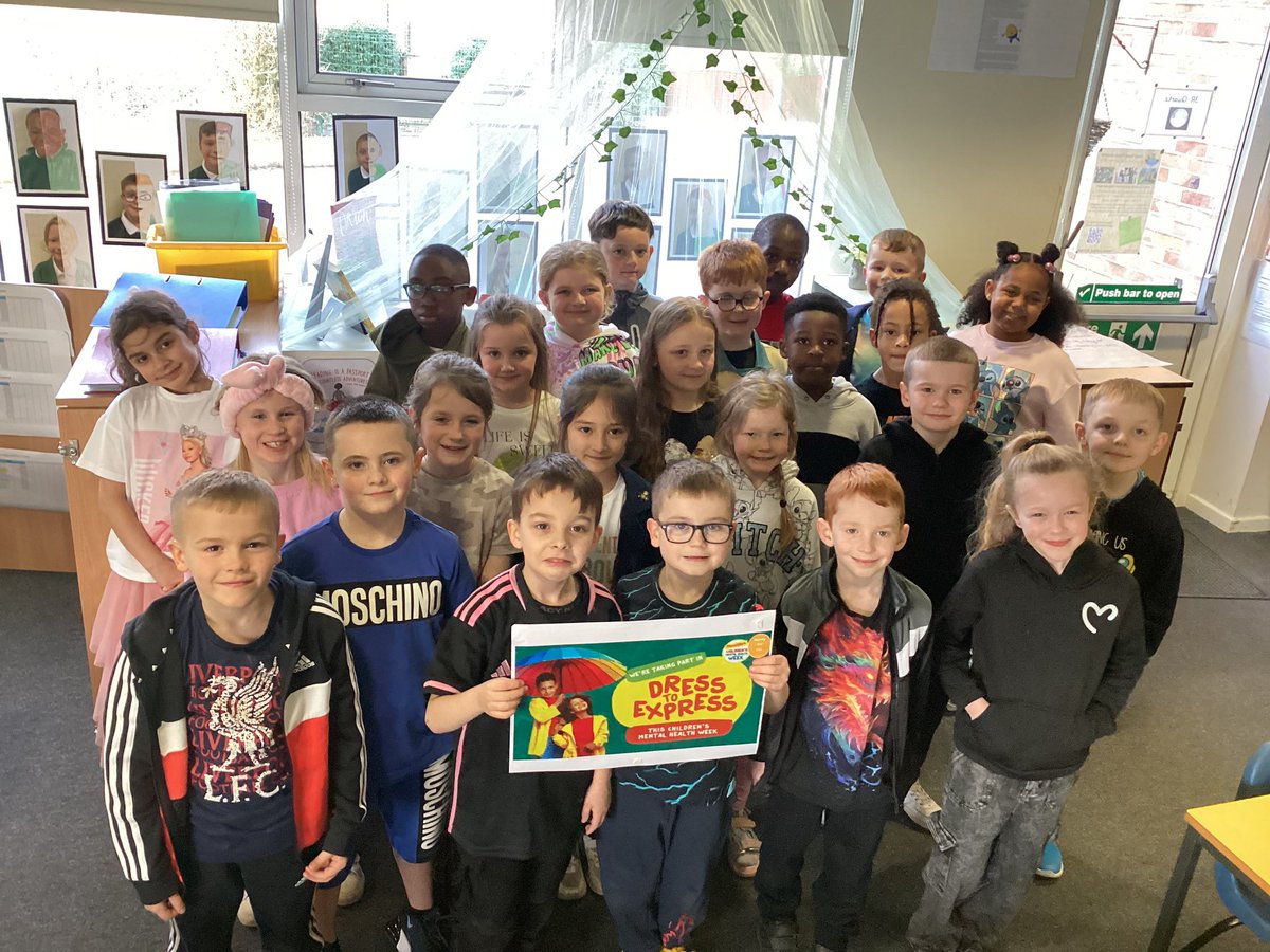 Team Quartz stated #ChildrensMentalHealthWeek by #dressingtoexpress We discussed how we are each unique and we all have our own personalities. <a href="/Place2Be/">Place2Be</a> <a href="/TeamManorGreen/">Manor Green Primary #ReadyRespectfulSafe</a> <a href="/FocusTrust1/">Focus Trust</a>