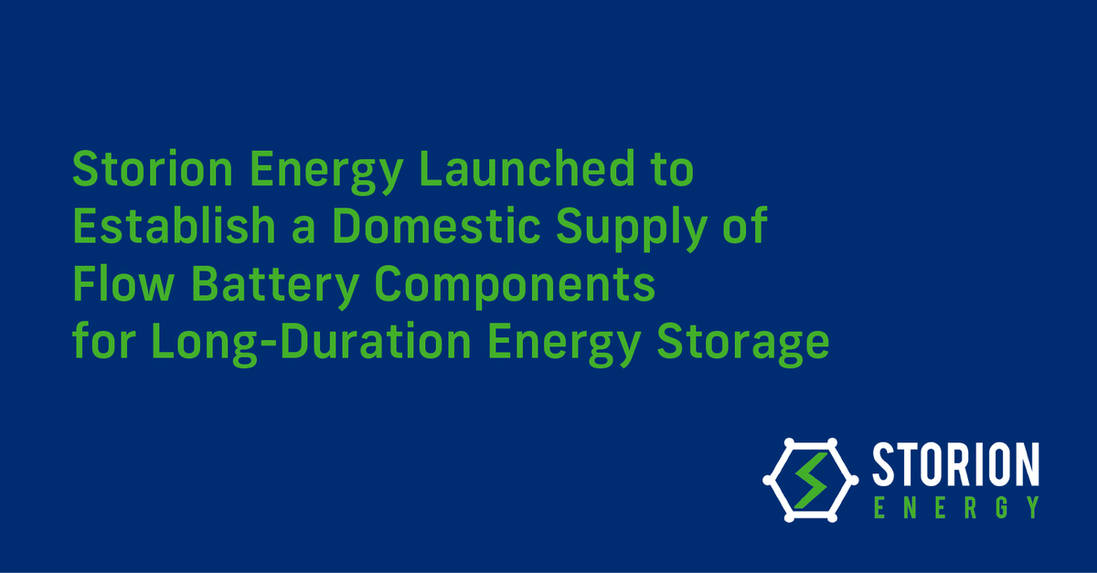 Stryten Energy announces the signing of agreements by its affiliate, Stryten Critical E-Storage LLC, with Largo Clean Energy Corp., a subsidiary of <a href="/largo_inc/">Largo Inc.</a>., to form the Storion Energy, LLC joint venture.

Read more: stryten.com/storion-energy…