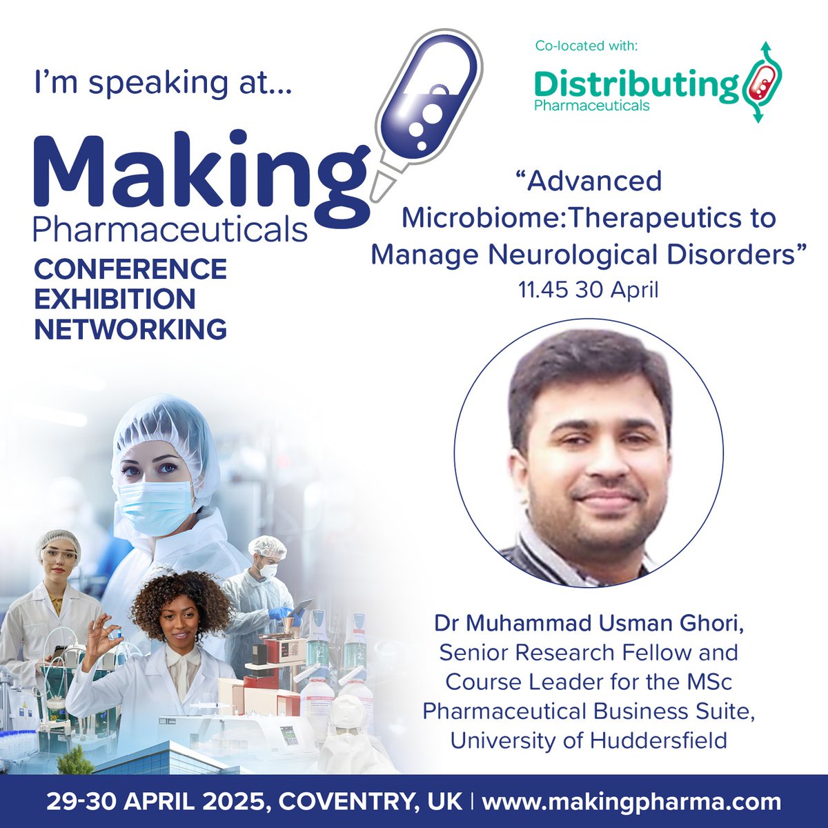 Making Pharma (@makingpharma) on Twitter photo This talk, delivered by Dr Muhammad Usman Ghori of <a href="/HuddersfieldUni/">University of Huddersfield</a>, will delve into cutting-edge findings on the potential of modulating the gut-brain axis as a transformative therapeutic strategy for managing neurological disorders. Don’t miss out on this informative session: This talk, delivered by Dr Muhammad Usman Ghori of <a href="/HuddersfieldUni/">University of Huddersfield</a>, will delve into cutting-edge findings on the potential of modulating the gut-brain axis as a transformative therapeutic strategy for managing neurological disorders. Don’t miss out on this informative session: