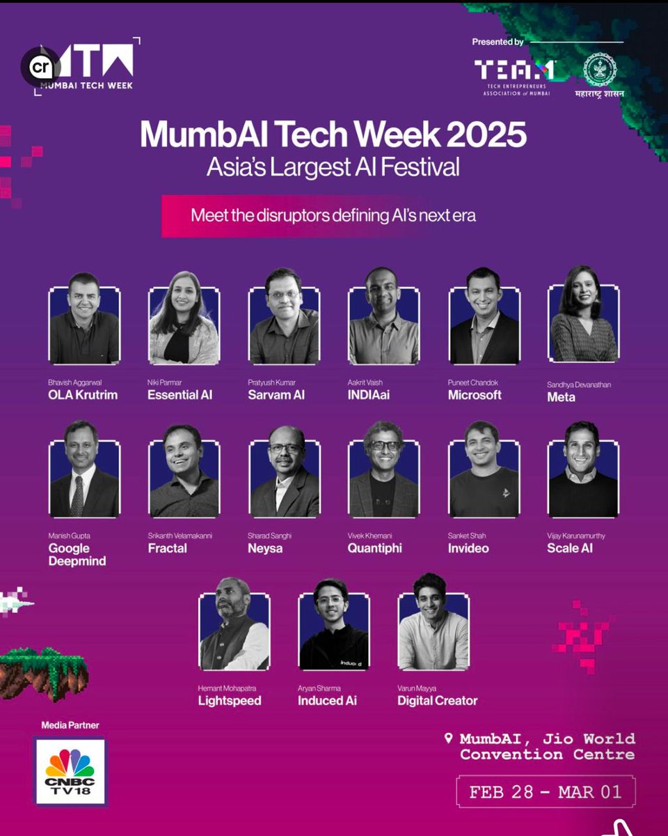 harshjain85's tweet image. Hey @kmr_dilip - I’m the Co-Chair of @mumbai_tech_, which has organised #MumbaiTechWeek, the event I’m assuming you’re talking about. Firstly, I’m glad our event has gotten us all talking about AI in India - that’s the whole point of it! Here’s our thinking behind the programming…