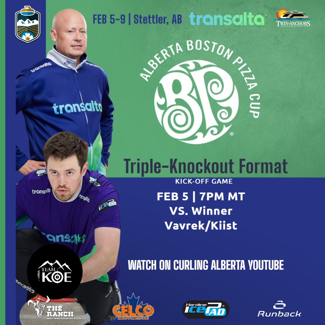 Here we go. Alberta Boston Pizza Cup kicks off tomorrow.

WATCH: youtube.com/@curlingalberta
SCORES: ab.curling.io/.../22261-2025…