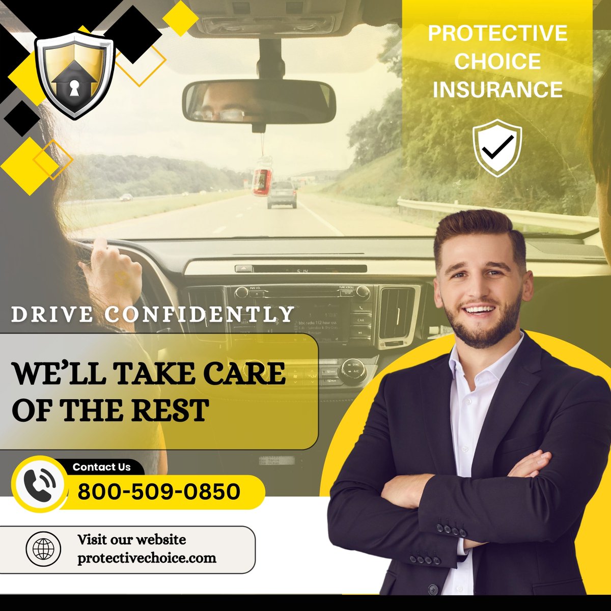 ChoosePCI's tweet image. Drive Confidently—We’ll Take Care of the Rest!

📞 Call us today! 800-509-0850
🌐 Visit us at protectivechoice.com

#DriveConfidently #InsuranceMadeEasy #ProtectiveChoice