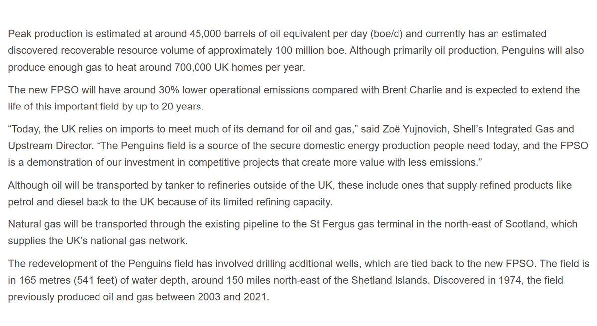 david_duguid's tweet photo. This is wonderful news. Great to see positive progress of a #northsea #oilandgas project!
Enough gas for 700,000 homes will be transported straight into the UK grid via the #StFergus terminal in NE Scotland.
30% lower emissions https://t.co/l3AwT1lSDM