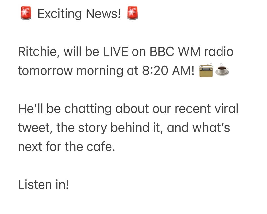 MasseysCafe's tweet photo. #wba 

Looking forward to this @bbcwm 💙 https://t.co/AgjHSxFQXJ