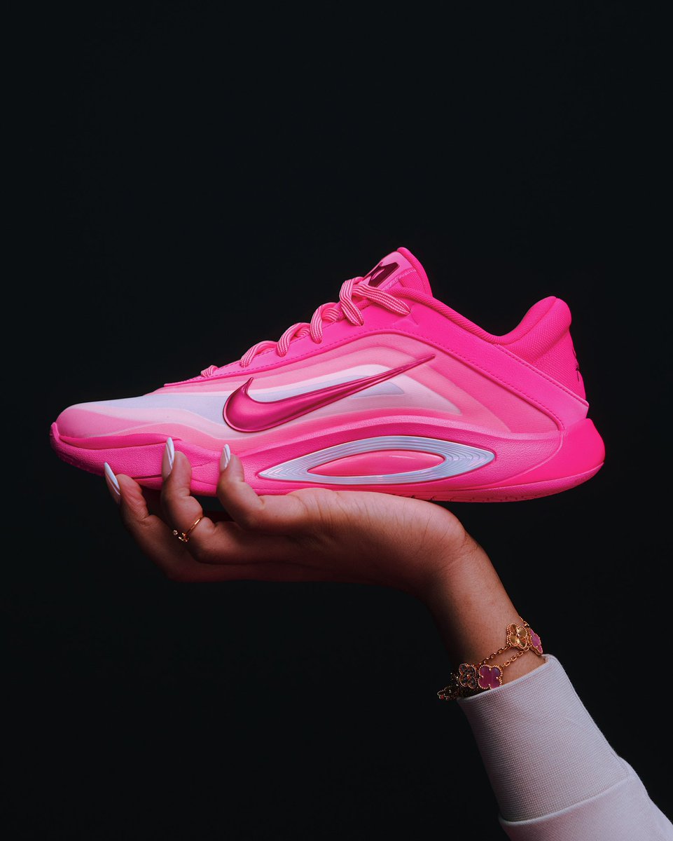 PopBase's tweet photo. Nike officially unveils A’ja Wilson’s first signature basketball shoe, the A’One launching May 2025. https://t.co/6Alm2l2pIJ