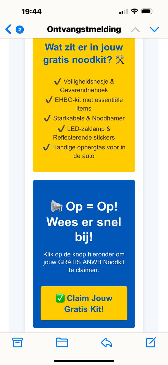 Deze mail ontvangen van <a href="/ANWB/">anwb</a> 
#phishing?
