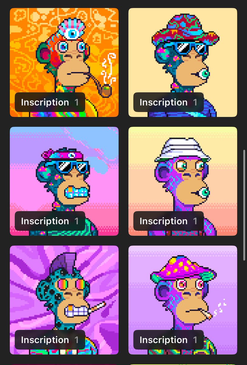 GM tribe 🌀🌀

It took a fkn year, but our Ordinals collection is complete. We’ll inscribe a few extras, just to ensure that everyone who wants one gets one. 

The presale price was around $100 each. 

Will trade for $KRAMPUS, $SANTA, TATs, or Soem Apes.  Just open a ticket. 🔸🔸