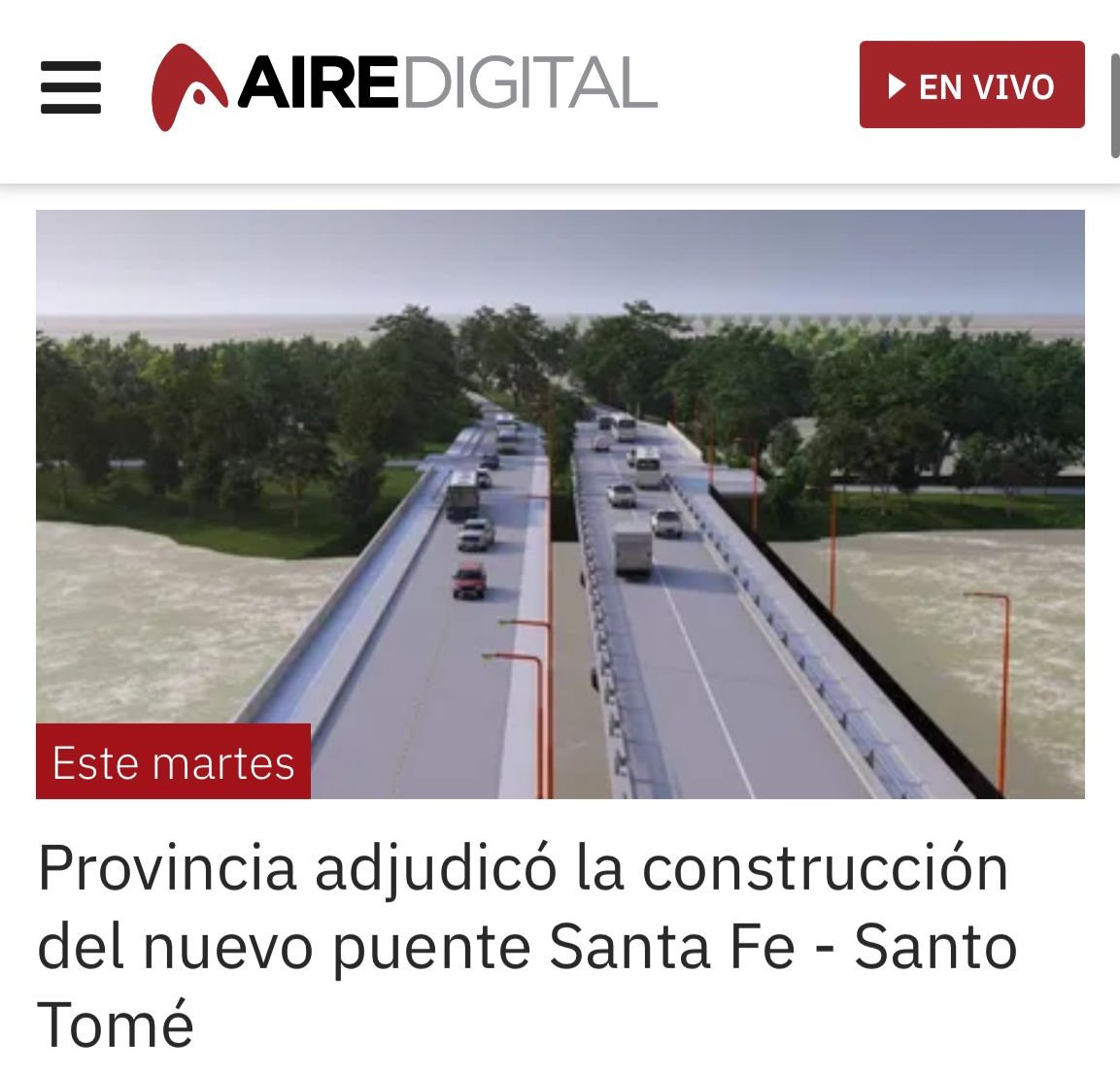 PacoGaribaldi's tweet photo. Ya se definieron las empresas que se encargarán de construir el nuevo puente Carretero entre Santa Fe y Santo Tomé, para que a finales de marzo o en los primeros días de abril de este mismo año, comience la obra más importante de nuestra región. La Unión Transitoria integrada por Lemiro Petroboni SA, https://t.co/Urd0GdBWFE y Cocivial SA fue la elegida entre las 10 ofertas presentadas en diciembre. 

Una gran noticia que nos alegra y nos entusiasma porque dentro de muy poco tiempo se va a hacer realidad un reclamo histórico de los santafesinos, gracias al esfuerzo de nuestro gobierno provincial.

https://t.co/YvRAm75ySd