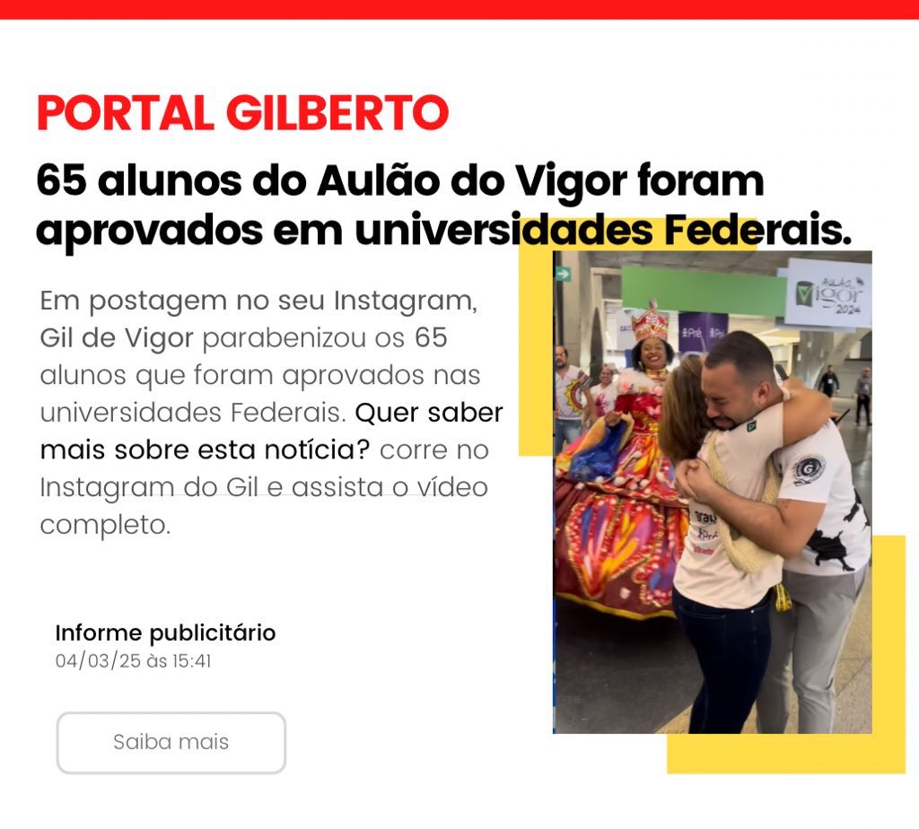 Portal Gilberto tweet media