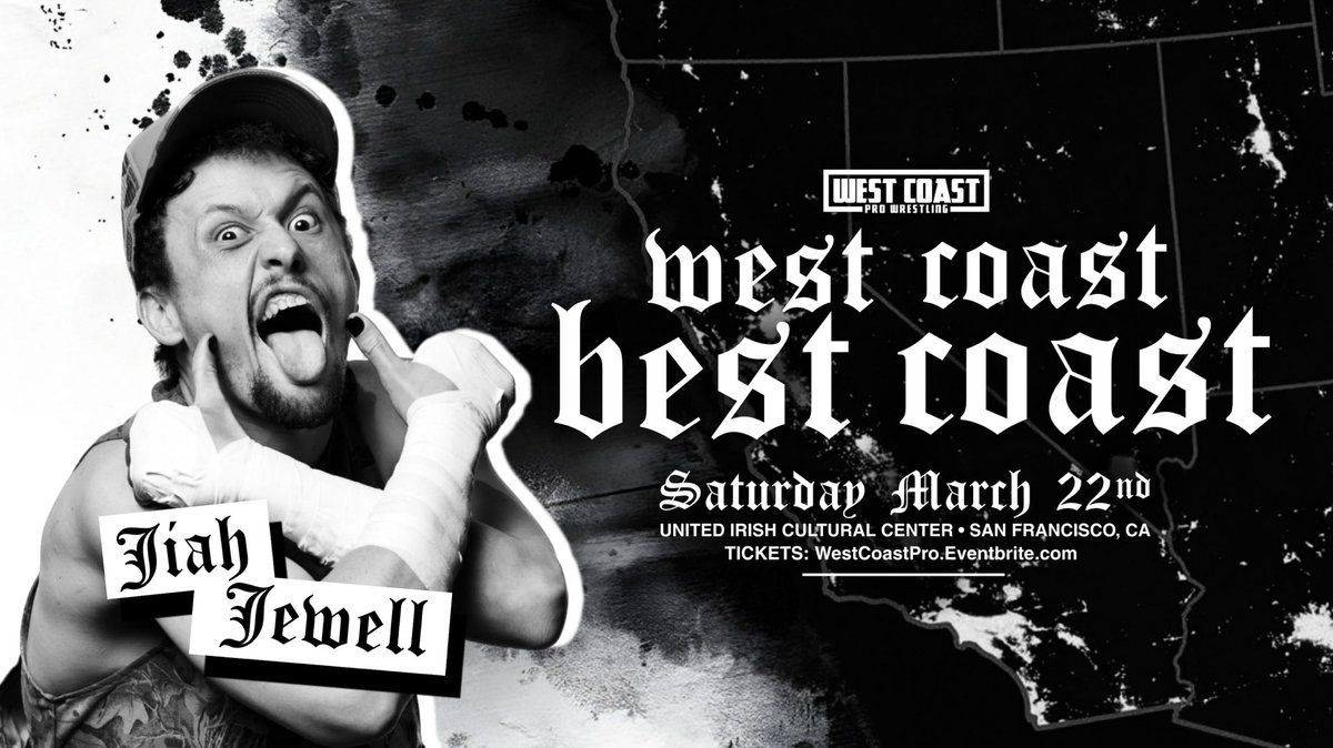 WCBC UPDATE!

Jiah Jewell comes to SAN FRANCISCO!

Grab your tickets before they sell out!

West Coast Best Coast!  
March 22nd 
San Francisco, CA 
WestCoastPro.EventBrite.Com