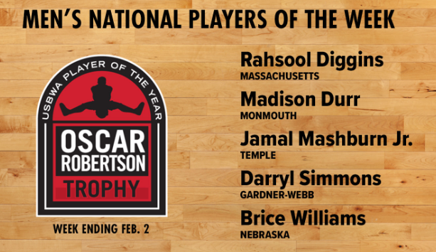 RoccoMiller8's tweet photo. USBWA Players of the Week.
Watched Simmons play in person recently, he's a tremendous talent at Gardner-Webb. Had 40 against Winthrop on Saturday. A name to remember.
#USBWA https://t.co/SCV3p7AtdI