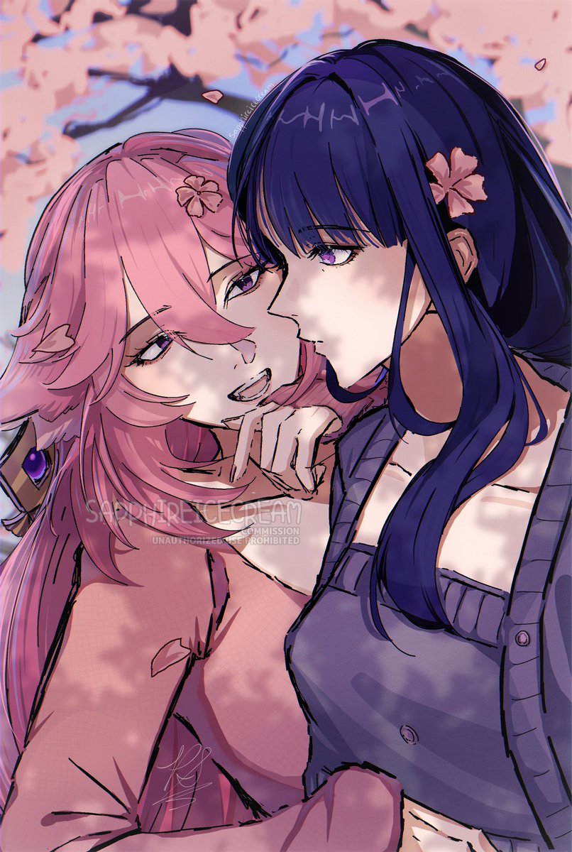 Eimiko commission for <a href="/doridoripawaa/">apple @ aaaaaaa</a>! 💙🦊⚡️🌸💜
#Genshin #genshinimpact #genshinimpactfanart #Commission #eimiko #artcommissions #RaidenEi #RaidenShogun #YaeMiko