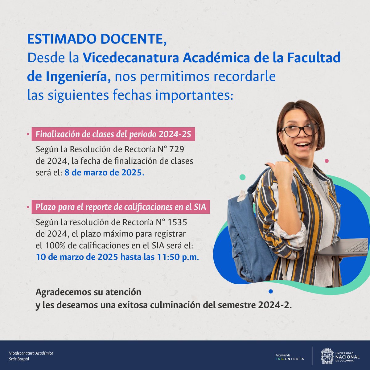 Facultad de Ingeniería UNAL tweet media