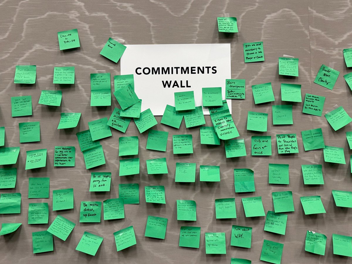 Still reeling from the incredible in-person 1-day manager retreat we hosted for 40 leaders last week. Some of the topics our CEO <a href="/clairejlew/">Claire Lew</a> covered included...

🟢 Managing time + priorities as a leader
🟢 Leading through change
🟢 Holding effective performance conversations
🟢