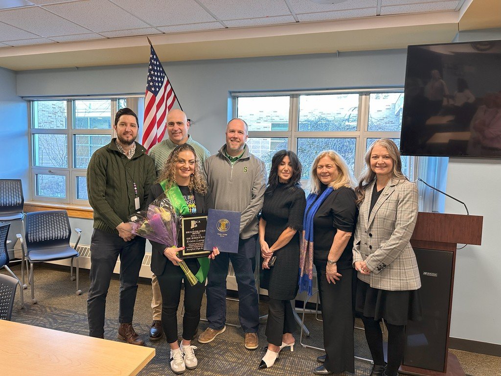Big congratulations to Krissy Luongo, who has been named Rhode Island School Counselor of the Year! You've made SHS so proud!  ride.ri.gov/press-releases… #SchoolCounselorWeek