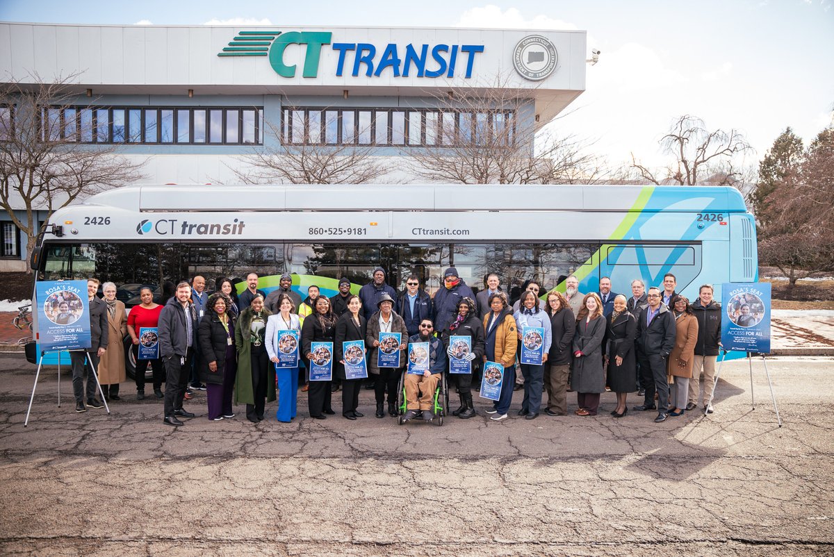 CTTRANSIT's tweet image. Today, we honor Rosa Parks’ birthday and her enduring legacy, which continues to inspire us and shape our commitment to Transit Equity Day.

Thank you to our valued customers for riding with us on CTtransit buses.

#ASeatForEquity #AccessForAll #TransitEquityDay