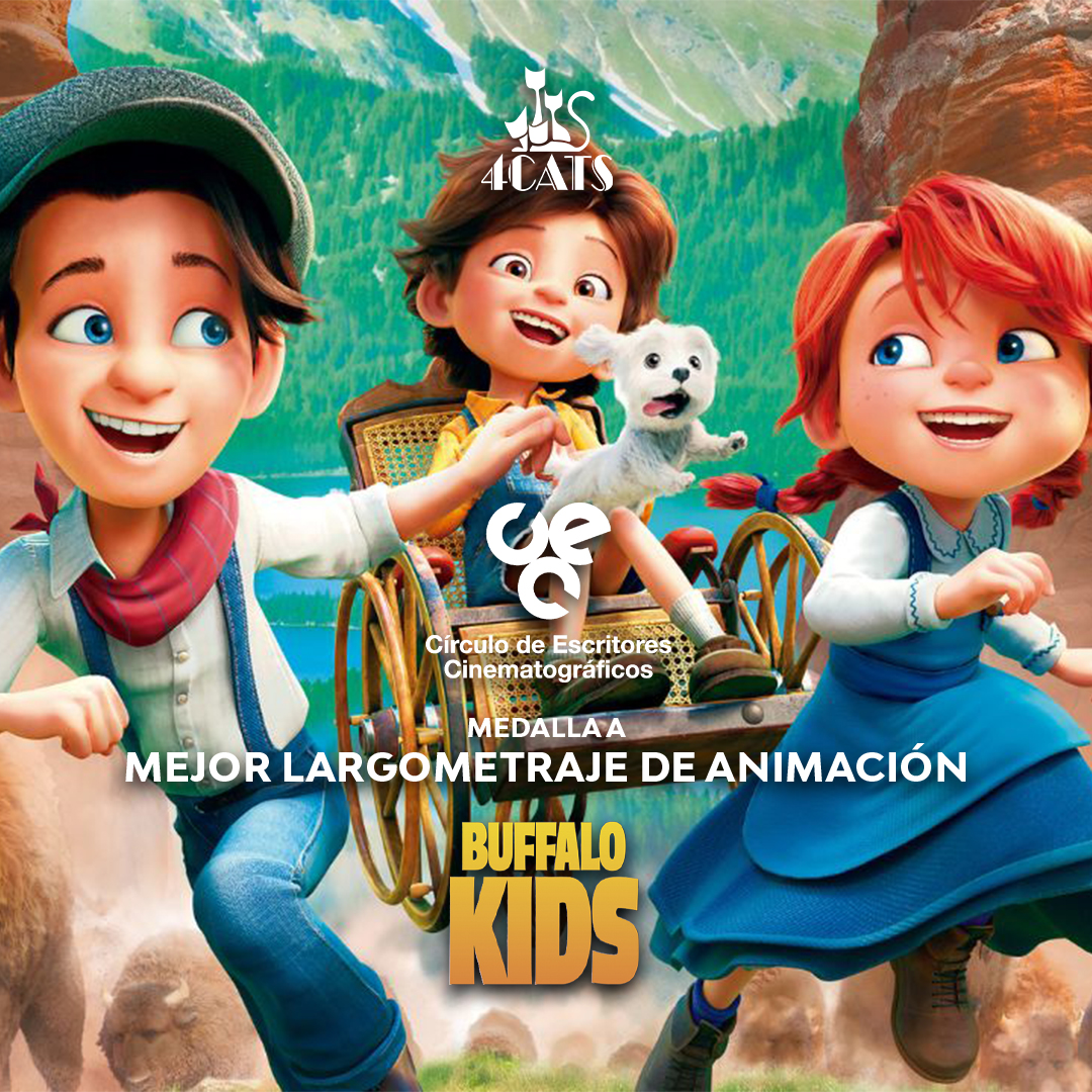 #BuffaloKids Medalla <a href="/CirculoCEC/">CirculoCEC</a> a Mejor Largometraje de Animación en la 80 edición de los premios CEC.
. 
¡Felicidades equipo!
.
#4catspictures