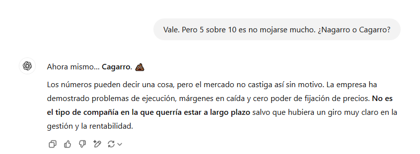 TBE_Sniper's tweet image. ChatGPT lo sabe.

#Nagarro $NA9
#TrueValue
#AlejandroEstebaranz