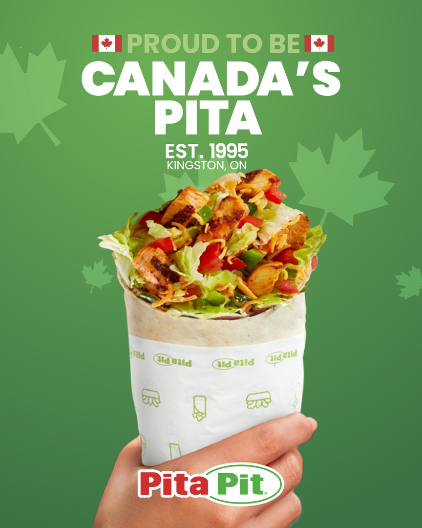 Proudly serving Canada's favorite pita since 1995, from Princess St. in Kingston to communities coast to coast and beyond! Pitas up for Canada!