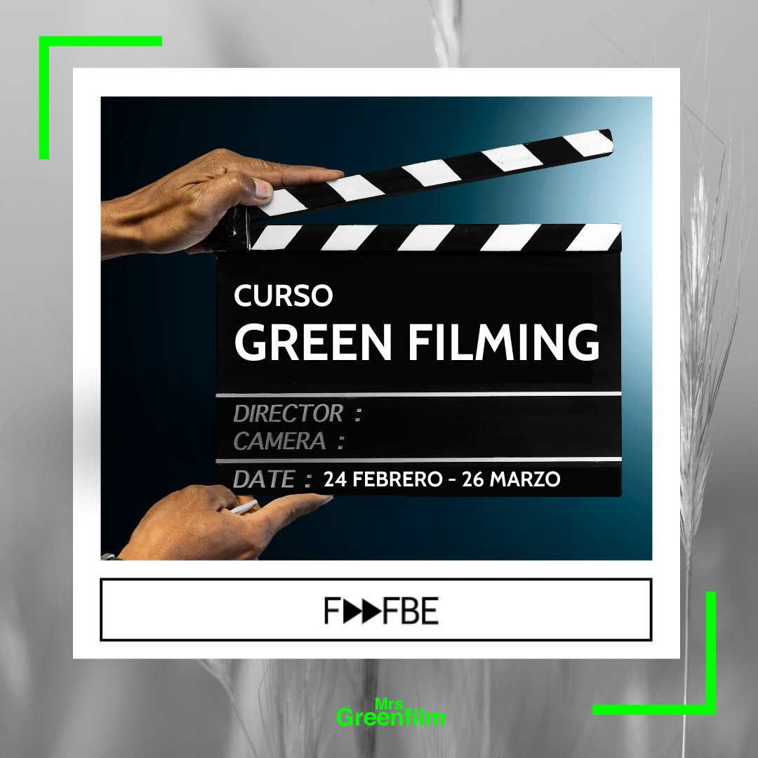 🎬Nueva formación en Green Filming de @ESCAC ¡que ha arrasado!

Estamos emocionadas de colaborar en este curso de 5 semanas, 100% subvencionado y online para preparar a los profesionales a afrontar los nuevos retos de la industria en esta revolución verde que estamos viviendo 💚