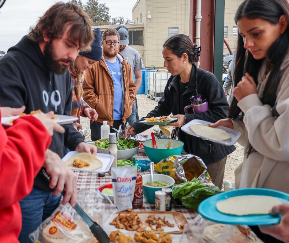 It's a fin-tastic way to farm! 🐟 🥬 In Aquaponics (WSES 3309), students learn essential skills by catching, filleting, and preparing tilapia, with ingredients harvested straight from the Hydrotron. They gain hands-on experience in sustainable food production through aquaponics.
