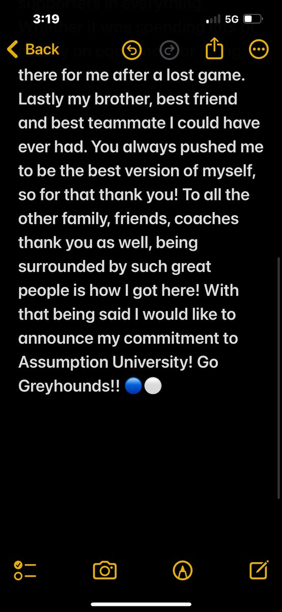 TravisWells2025's tweet photo. After a great official visit this past weekend I am happy to announce my commitment to Assumption University! 
@AssumptionFB 
@CoachMcKenzie17 
@KASHDEFENSE 
@CoachPage12 https://t.co/wPz7tzQfhS