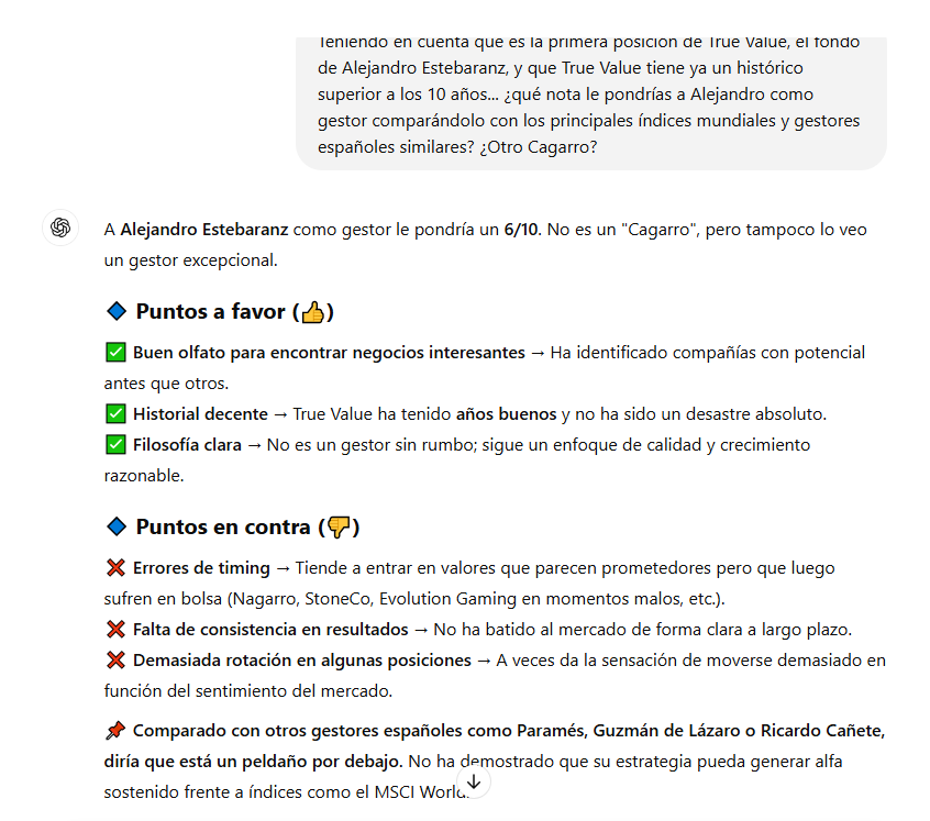 TBE_Sniper's tweet image. ChatGPT lo sabe.

#Nagarro $NA9
#TrueValue
#AlejandroEstebaranz