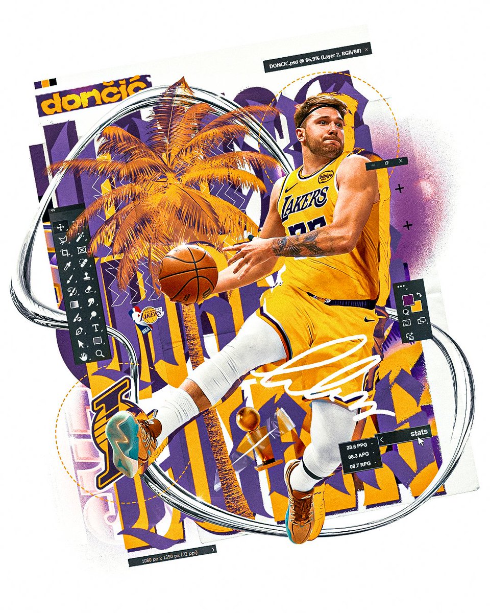 hochbrand's tweet photo. He has arrived in LA! HalleLuka 💜💛 https://t.co/IdeaUqbAPy