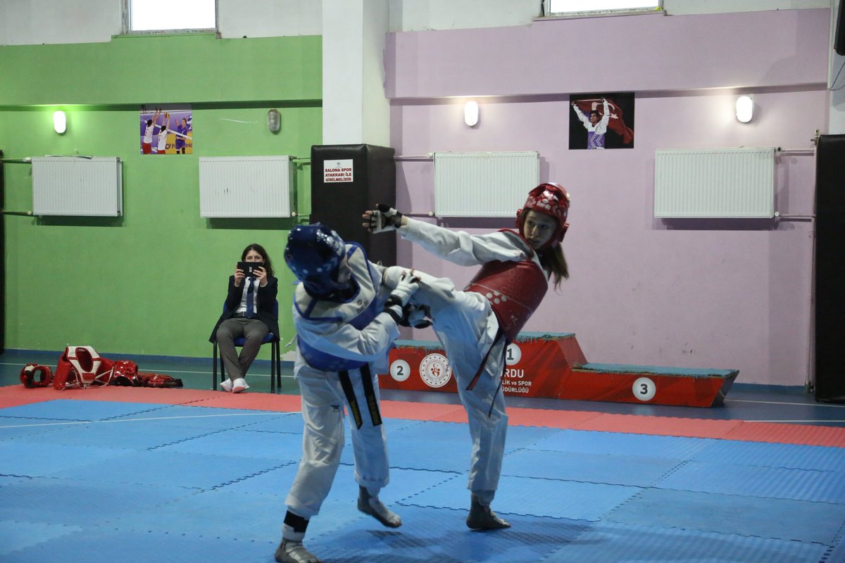 Okullar arası Genç Kızlar Taekwondo müsabakalarına katılım sağlayarak, dereceye giren sporcularımıza madalyalarını takdim ettik. 
Katılım sağlayan tüm sporcularımıza, antrenör ve okullarımıza teşekkür eder, ilimizi temsil edecek sporcularımıza başarılar dilerim.
<a href="/gencliksporbak/">Gençlik ve Spor Bakanlığı 🇹🇷</a>